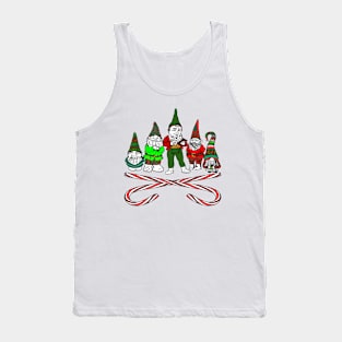 Gang of Gnomes with Candy Canes Tank Top